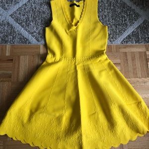 Karen Millen yellow knit dress size M